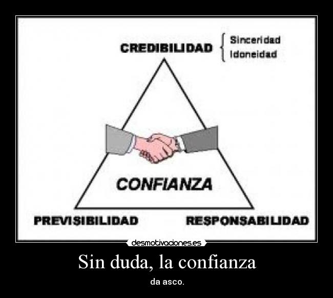 Sin duda, la confianza - da asco.