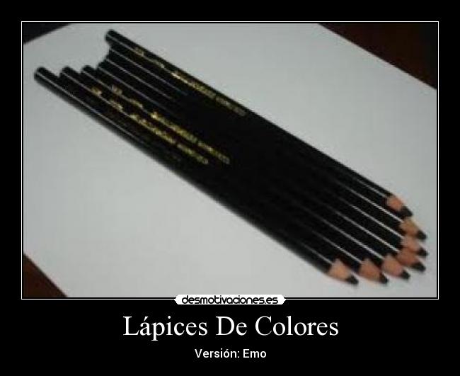 Lápices De Colores - Versión: Emo