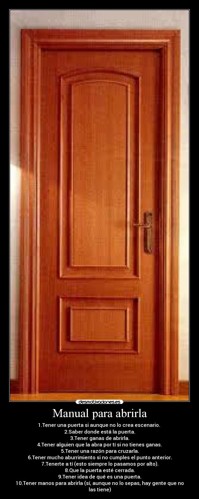 Manual para abrirla -
