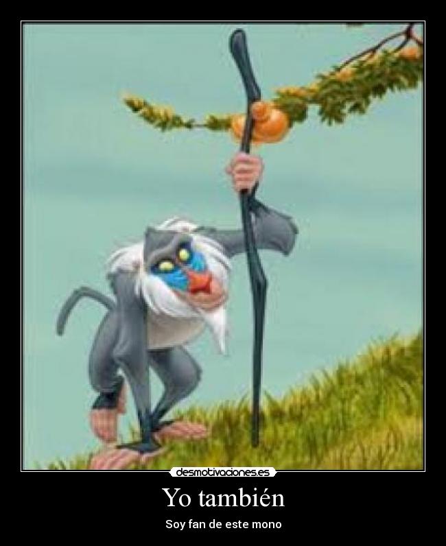 Yo también - Soy fan de este mono