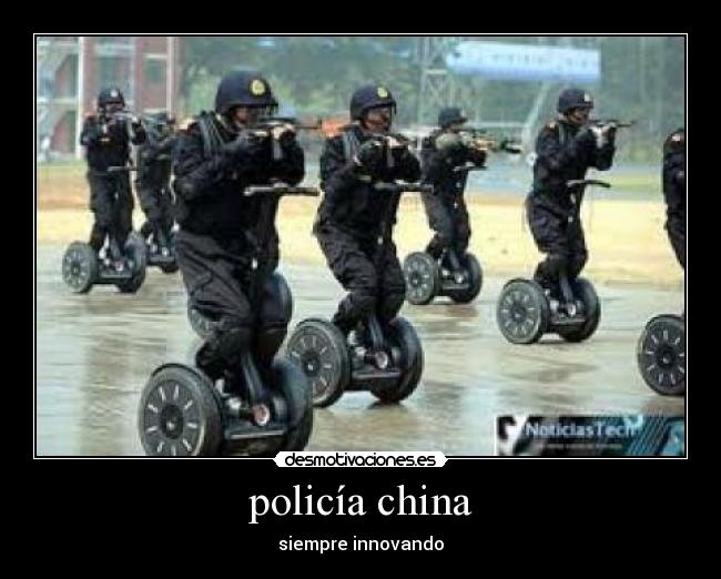 policía china - siempre innovando