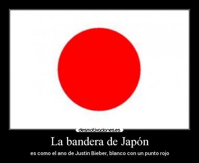 La bandera de Japón -