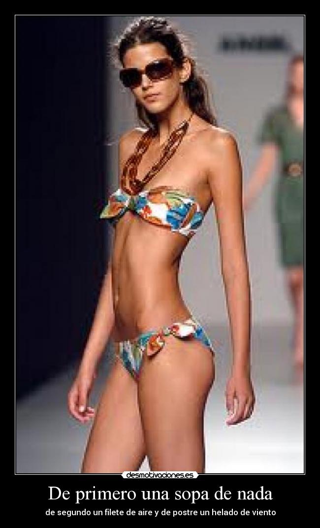 De primero una sopa de nada -