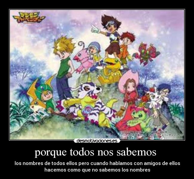 porque todos nos sabemos -