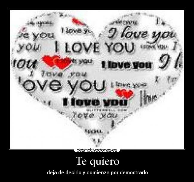 Te quiero -