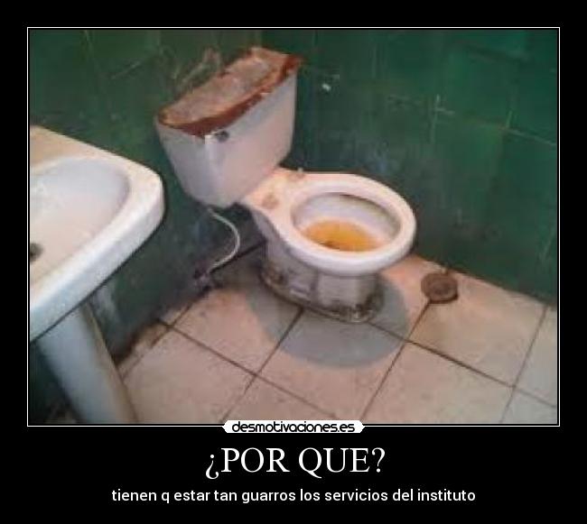 ¿POR QUE? - tienen q estar tan guarros los servicios del instituto