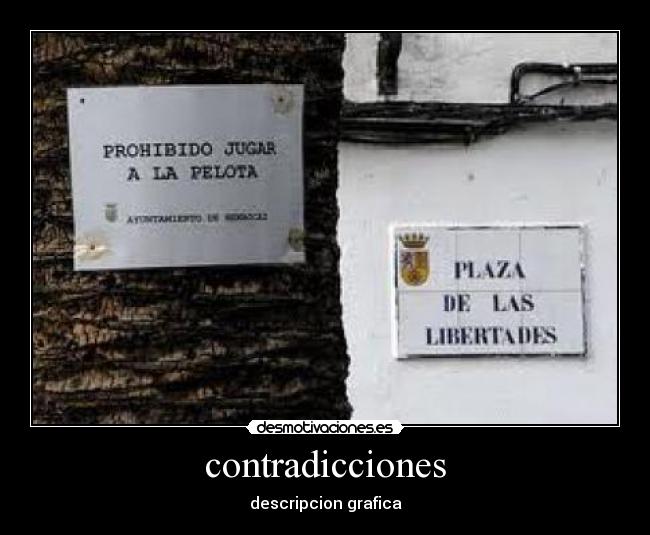 contradicciones - descripcion grafica