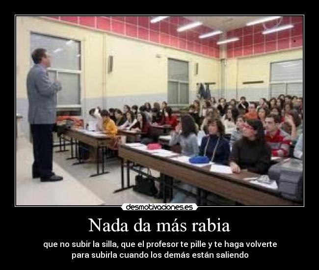 Nada da más rabia -