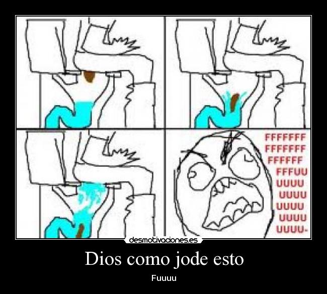 Dios como jode esto -