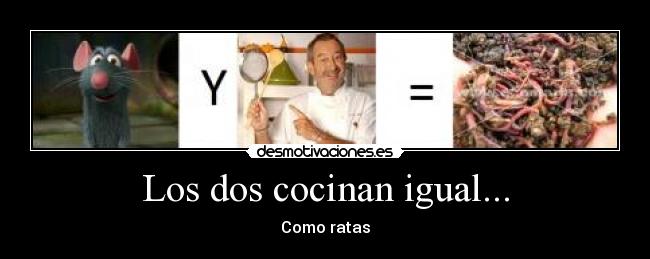 carteles cocinan como ratas desmotivaciones