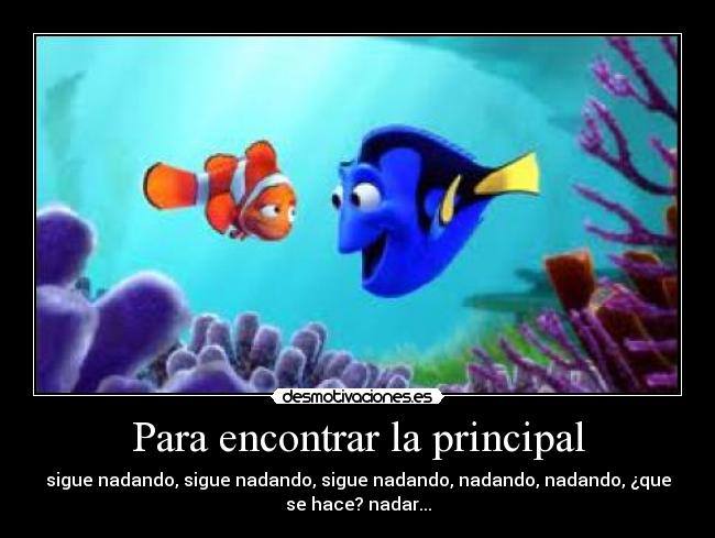 Para encontrar la principal - 