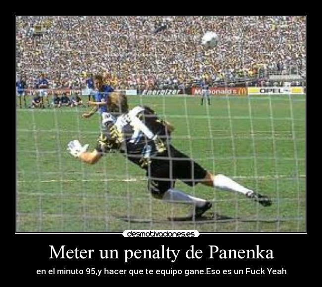 Meter un penalty de Panenka -