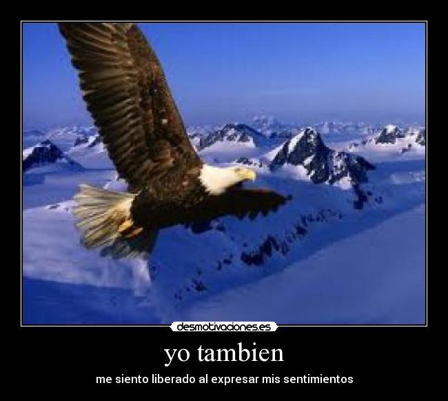 yo tambien - me siento liberado al expresar mis sentimientos