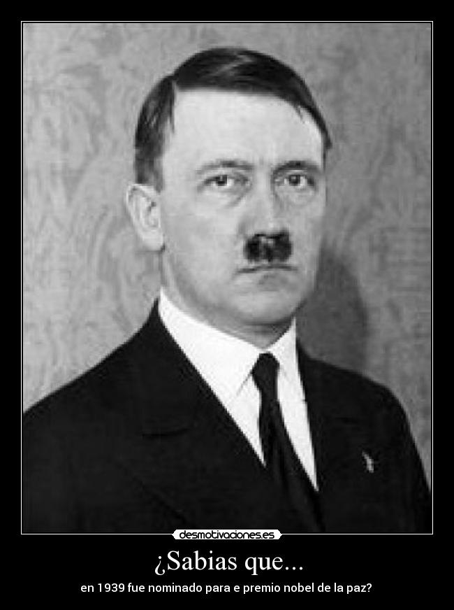 ¿Sabias que... - en 1939 fue nominado para e premio nobel de la paz?