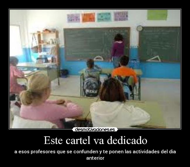 carteles profesores desmotivaciones