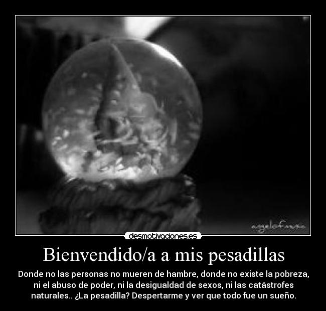 Bienvendido/a a mis pesadillas - 