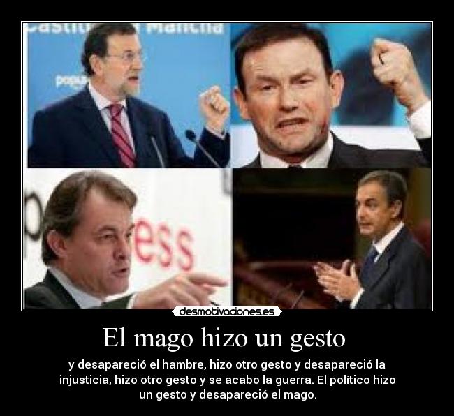 El mago hizo un gesto -