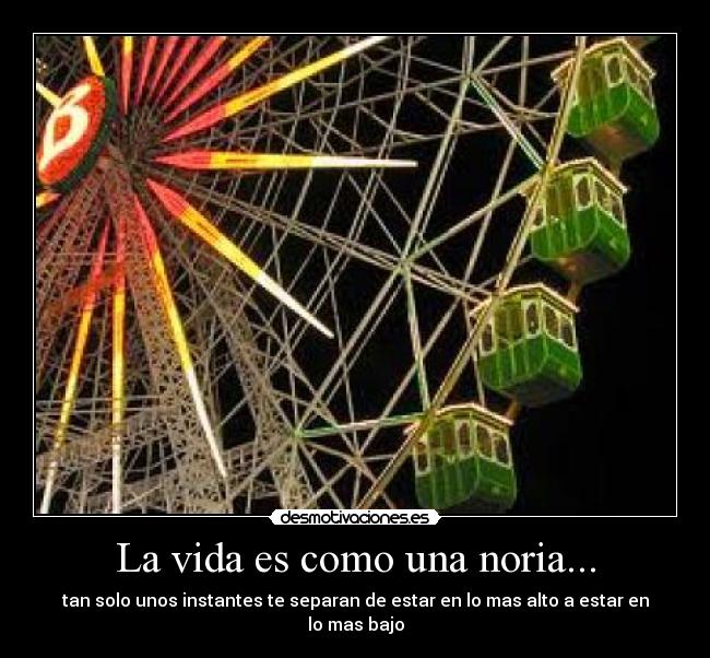 La vida es como una noria... - 