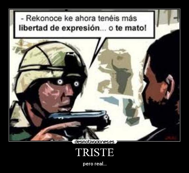 TRISTE - pero real...