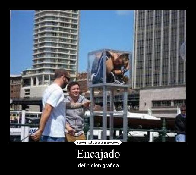 Encajado - definición gráfica