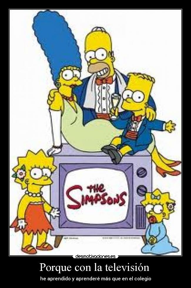 Porque con la televisión -