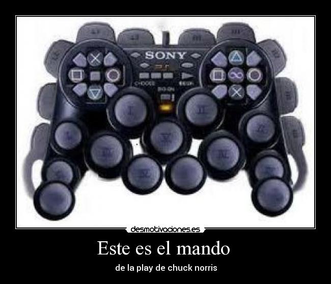 Este es el mando  - de la play de chuck norris