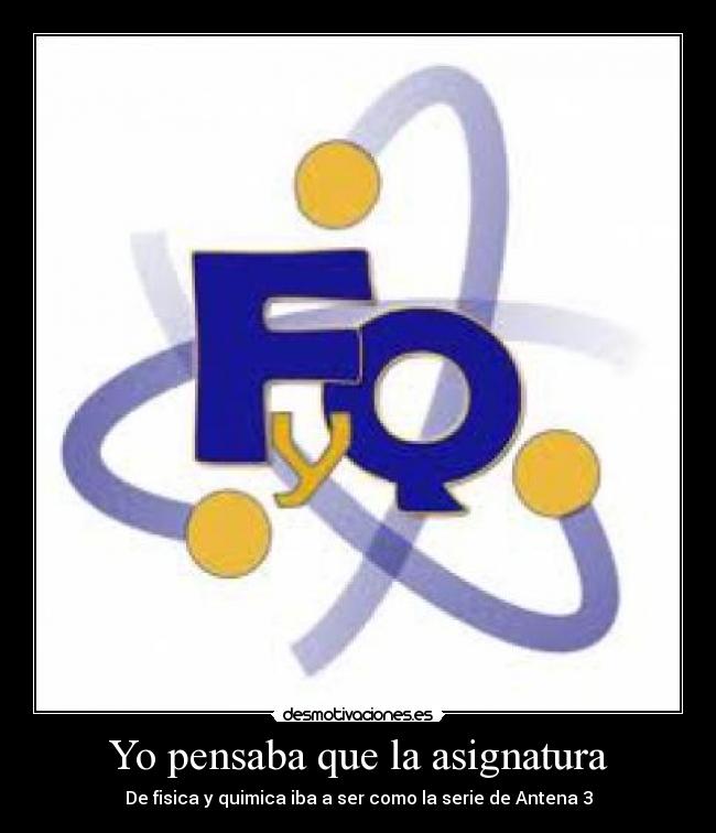 Yo pensaba que la asignatura - 