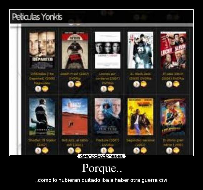 Porque.. - ..como lo hubieran quitado iba a haber otra guerra civil