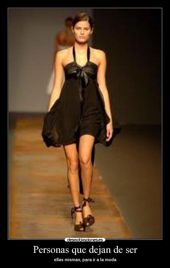 Personas que dejan de ser -