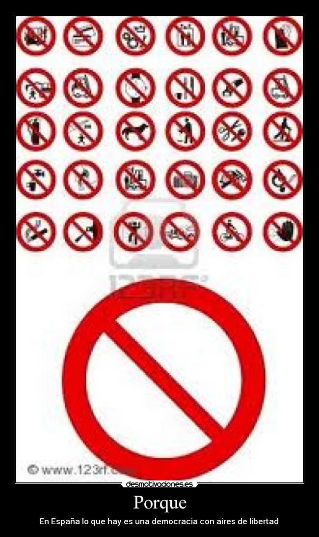 Porque - En España lo que hay es una democracia con aires de libertad