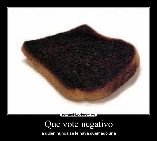 Que vote negativo - 