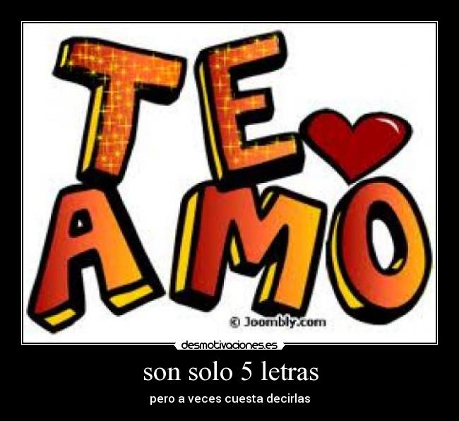 son solo 5 letras - 