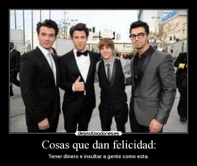 Cosas que dan felicidad: - 