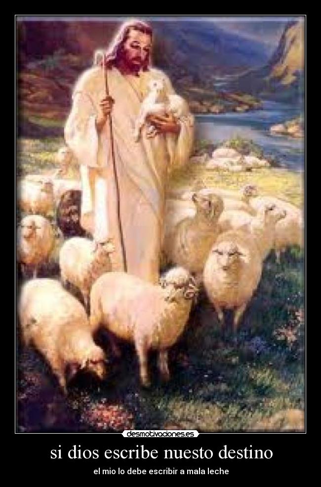si dios escribe nuesto destino - el mio lo debe escribir a mala leche