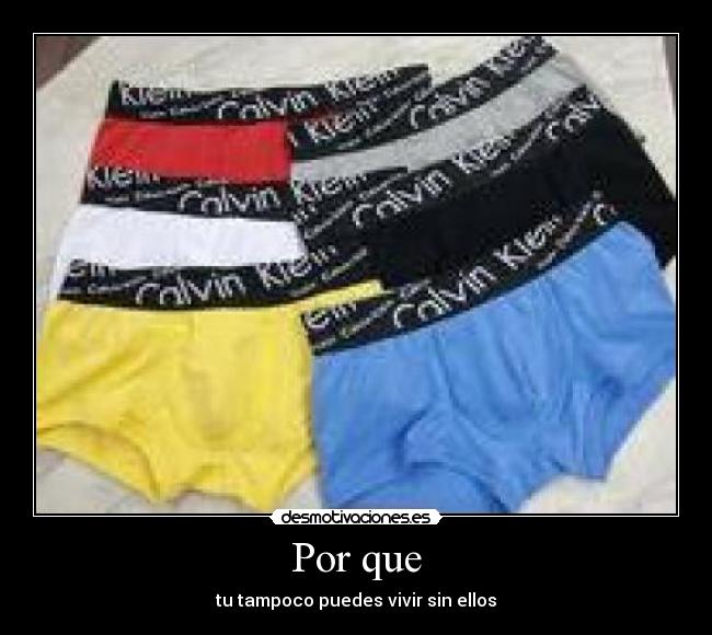 Por que - tu tampoco puedes vivir sin ellos