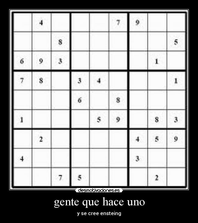 gente que hace uno -