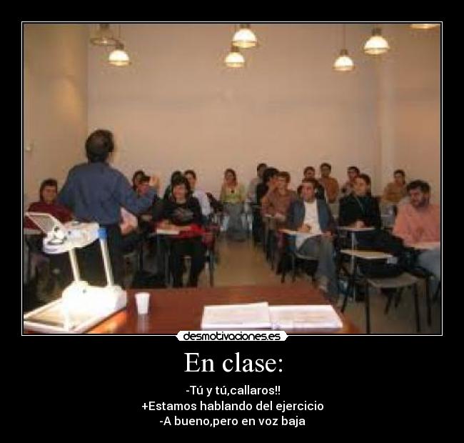 En clase: - 