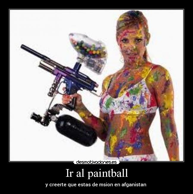 Ir al paintball - 