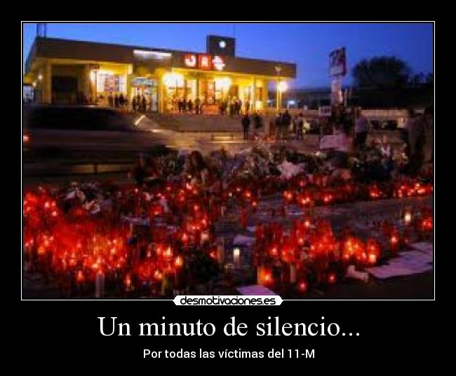 Un minuto de silencio... -