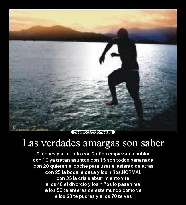 Las verdades amargas son saber Desmotivaciones Las verdades amargas son saber Desmotivaciones