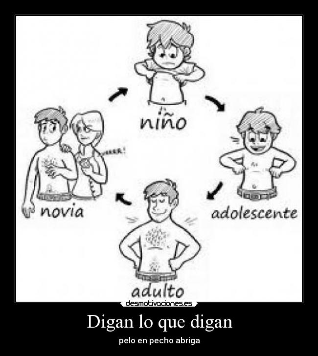 Digan lo que digan - pelo en pecho abriga