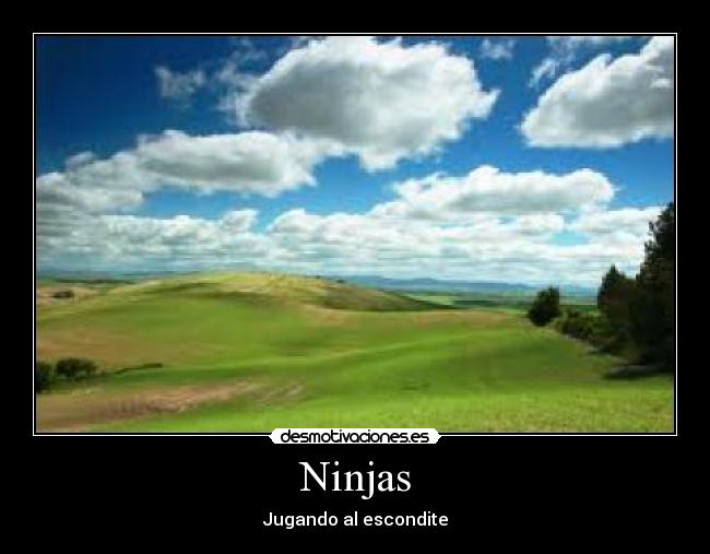 Ninjas - Jugando al escondite