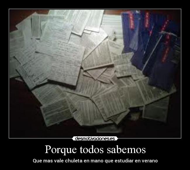 Porque todos sabemos -