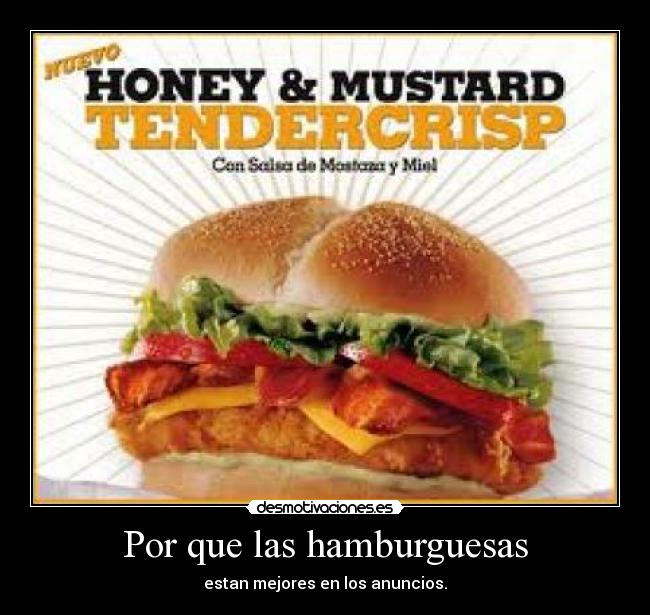 Por que las hamburguesas -