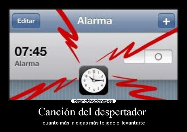 Canción del despertador  - 
