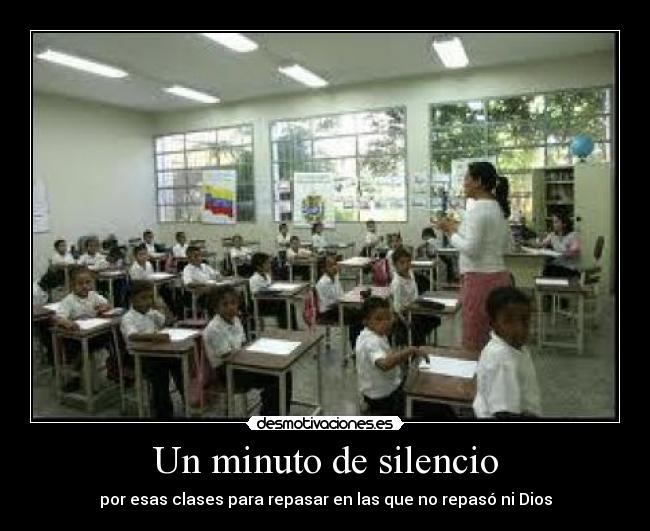 carteles silencio clases repaso desmotivaciones