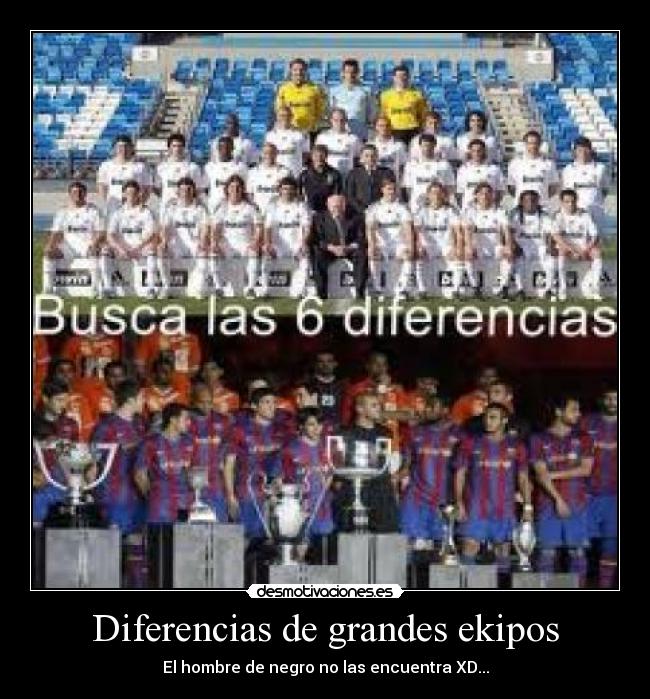 Diferencias de grandes ekipos - 