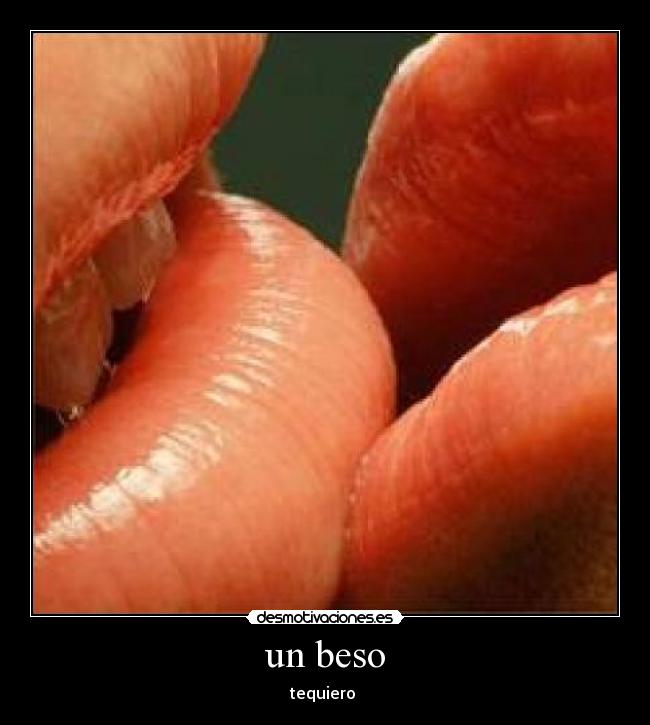 un beso -