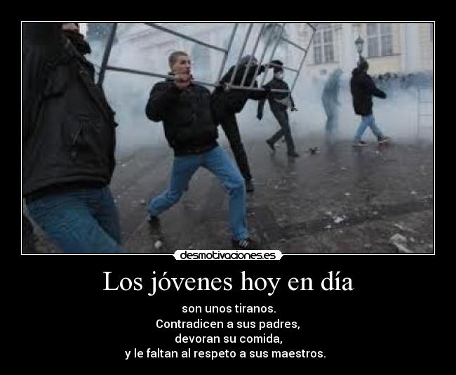 Los jóvenes hoy en día - 