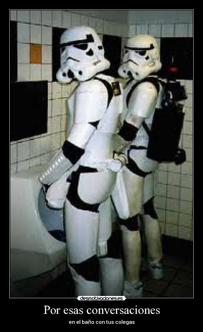 Por esas conversaciones - en el baño con tus colegas